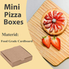 120 Disposable Mini Pizza Boxes Cookies Mini Pies Party Favors and Crafts Brown Pizza Boxes Custom Pizza Boxs
