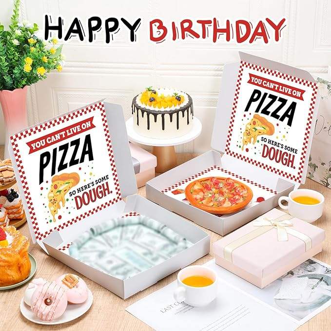 Cash Gift Box Birthday Gift Box Pizza Fun Wedding Gift (cash Not Included) Custom Pizza Boxs