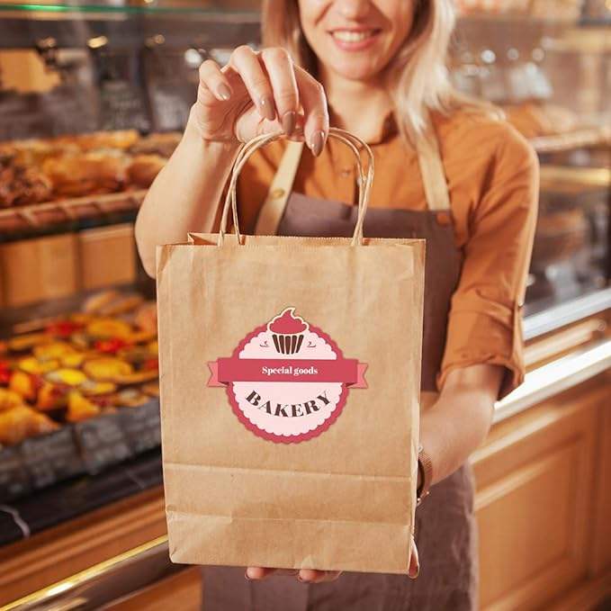 Gift Bag 8x4.25x10.5100 square Bottom Brown Paper Grocery Bags