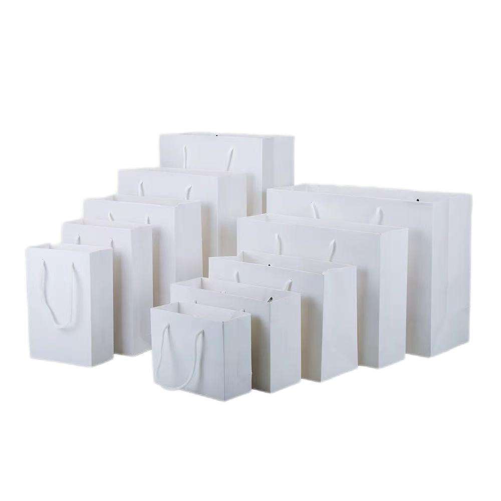 High Quality Biodegradable Eco-Customized Paper Bags for Food Storage Apparel Packaging Gift Wrapping Durable Plastic Variants