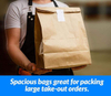 Disposable Kraft Paper Bag for Bread Toast Storage Oil-Resistant Takeout Food Packaging with Square Bottom Logo Custom Bread Bag