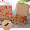 Pizza Box Kraft Corrugated for Takeout Food Delivery Gift Cake Cookies Food Custom Pizza Boxs