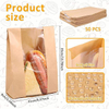 50 Bread Bags with Window for Storing Bread Cookies and Snacks 50 Sealable Stickers Custom Bread Bags