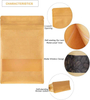 Reusable Zip Lock Seal and Matte clear Window Bag Food Storage Bag for Sandwiches Dried Fruits Custom Bread Bags