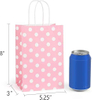 Small Paper Gift Bag Recyclable Kraft Paper with Handles Shopping Party Custom Shopping Bag
