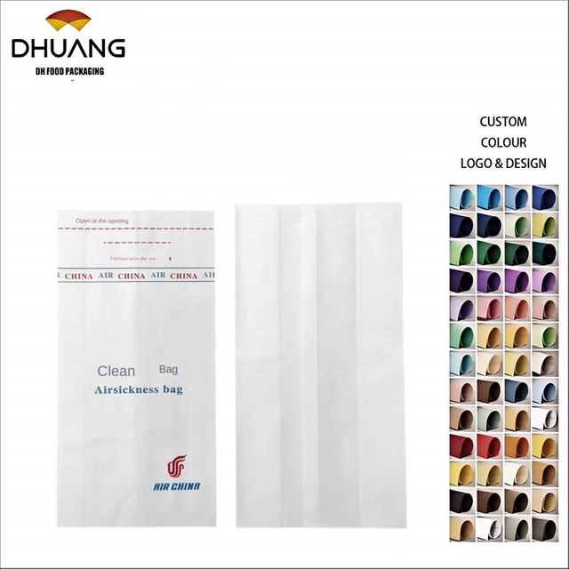 High-Speed Train Vomit Bag Waterproof Disposable PET Car Aviation Cleaning Garbage Bag Customized Hot Stamping Direct