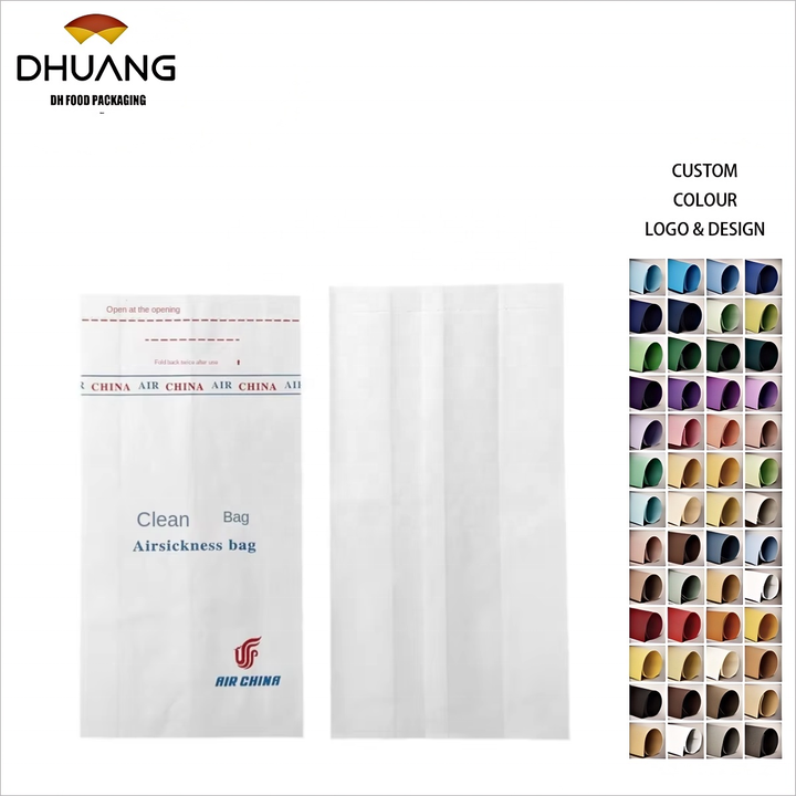High-Speed Train Vomit Bag Waterproof Disposable PET Car Aviation Cleaning Garbage Bag Customized Hot Stamping Direct