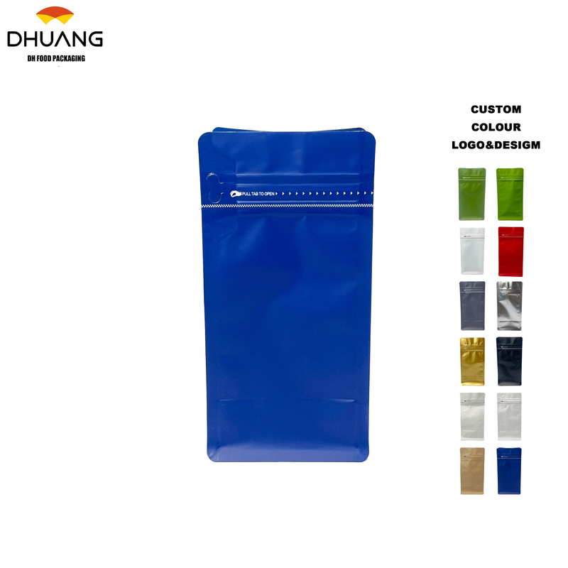 There Are sealed Bags with Aluminum Coating Suitable for Storing Coffee Beans the Design Features an Octagonal Seal Coffee Bags