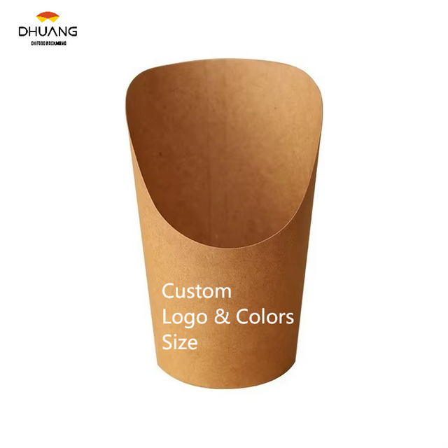Customizable Disposable Chips Egg Cup Takeout Container Popcorn Paper Cup Waffle Paper Cup