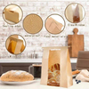 Customizable LOGO Pattern Homemade Bread Bag with windows Yeast Storage Custom Bread Bags
