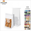 Window Paper Cookie Bag Tinfoil Label Lock Bag Suitable for Baked Goods Custom Bread Bag
