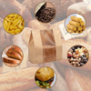 Window-type Kraft Paper Bread Bags Can Be Used for Baking and Storing Bread in Bakeries Window-type Custom Bread Bags