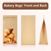 Windowed Bread Bag That Can Be Resealed and Has a Label Lock for Bread Storage Leather Paper Custom Bread Bags