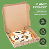 Recycled Cowhide Pizza Box with Built in Plate and Convertible Storage Container Eco-friendly Pizza Box Custom Pizza Boxs