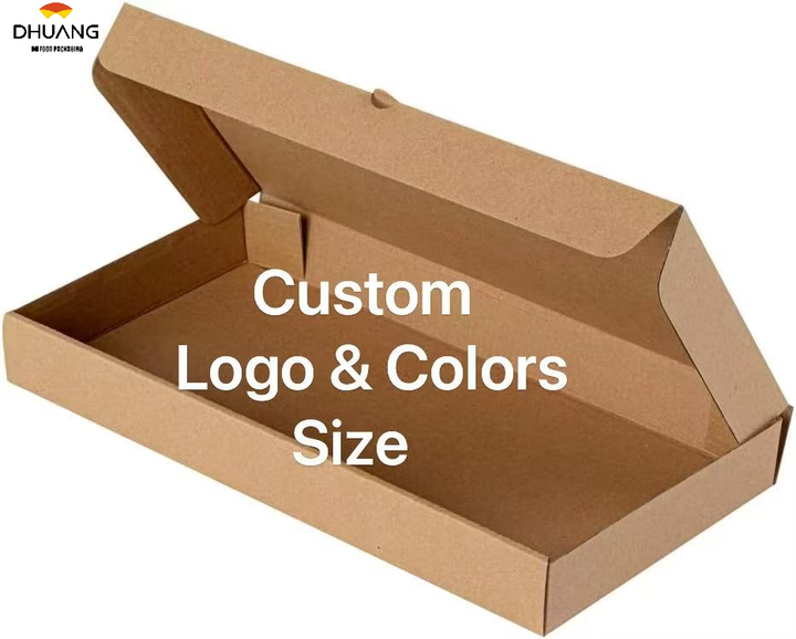 Kraft Corrugated Pizza Delivery Container Food Delivery Box Gift Packaging Container Custom Pizza Boxs