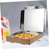 Insulated Pizza Box Party Decoration Storage Container Cookie Box Light Brown Paper Custom Pizza Boxs
