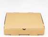 Kraft Grease-resistant Corrugated Pizza Boxes Ventilated and Convertible to Plates Custom Pizza Boxs