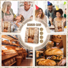 With Window Label Sealing Sticker Customized Brown Bread Bag Suitable for Food Storage CUSTOM Bread Bags