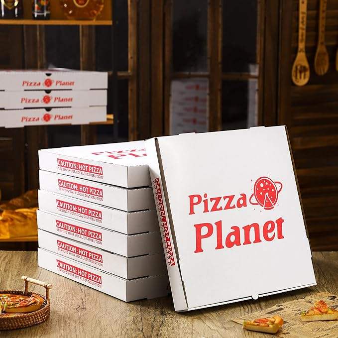 10 Packs of Large Corrugated Box Thick Extra-large Pizza Planet Pizza Box Planet Party Decorations Custom Pizza Boxs