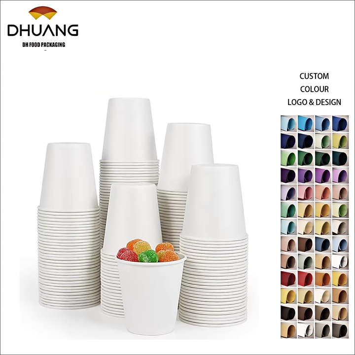 5oz White Disposable Coffee Cup - for Bathroom Gargling Party Travel and Picnic Coffee Cup