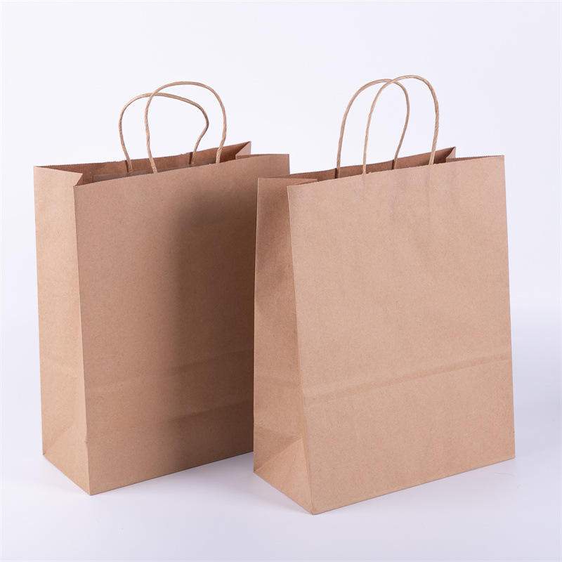 Brown Kraft Paper Shopping Bag with Handle Loose Bulk Gift Bag for Weddings Birthdays for Special Occasions