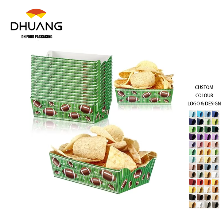 Disposable Paper Food Containers Can Be Custom-printed with Food-grade Labels Food Trays