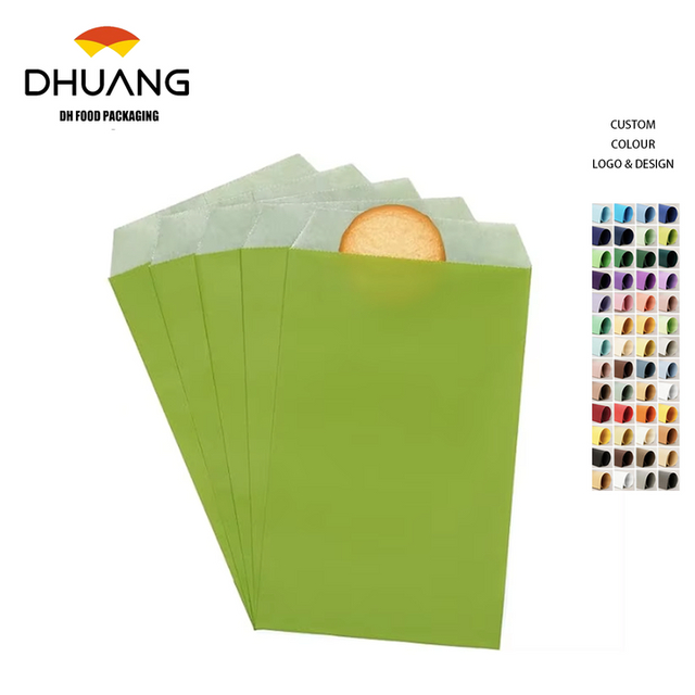 Quotidian Green Tea Glassine Paper Bags Envelopes for Premium Packaging Oil-proof Paper Bag