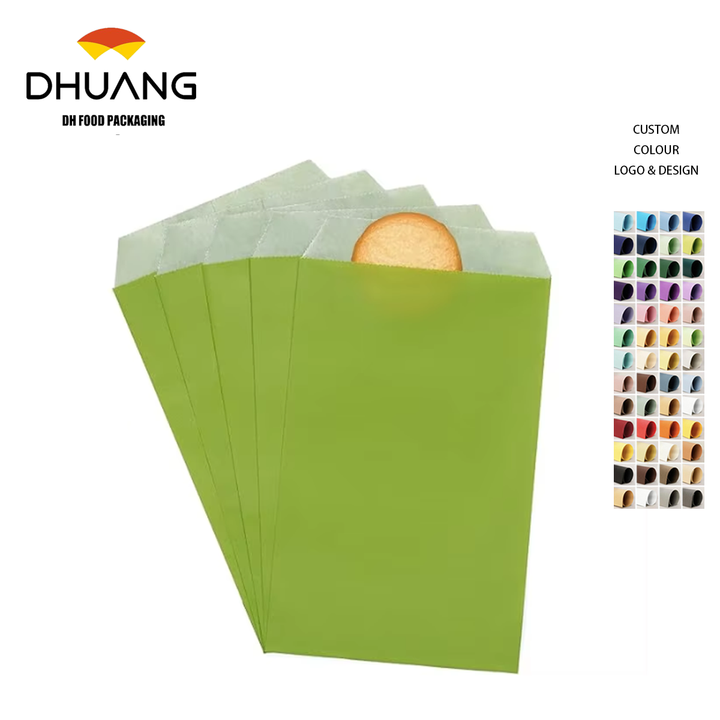 Quotidian Green Tea Glassine Paper Bags Envelopes for Premium Packaging Oil-proof Paper Bag