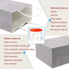 Large Biodegradable Kraft Bags Handles Eco-Friendly Brown for Packaging Pizza Milk Sugar Sushi Cakes Socks Other Items Grey