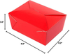 Disposable Lunch Box with Lockable Label Heat-resistant Red Paper Surface Oil-resistant Heat-proof and Cool-proof for Food Box