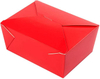 Disposable Lunch Box with Lockable Label Heat-resistant Red Paper Surface Oil-resistant Heat-proof and Cool-proof for Food Box