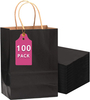 Black Kraft Paper Bags Can Be Customized in a Variety of Sizes Can Be Customized Pattern logo Retail Bags Shopping Bag