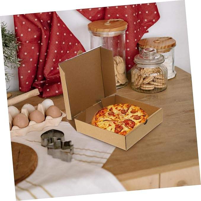 Brown Kraft Paper Box Party Gift Box Tray Container Takeout Container Custom Pizza Box