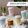 Disposable Coffee Cups With Lid Durable Travel Paper Insulated Cups for Hot and Cold Drinks Coffee Cup