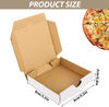 White Mini Corrugated Cardboard Box Take Out Food Containers Reusable Takeout Shipping Custom Pizza Boxs