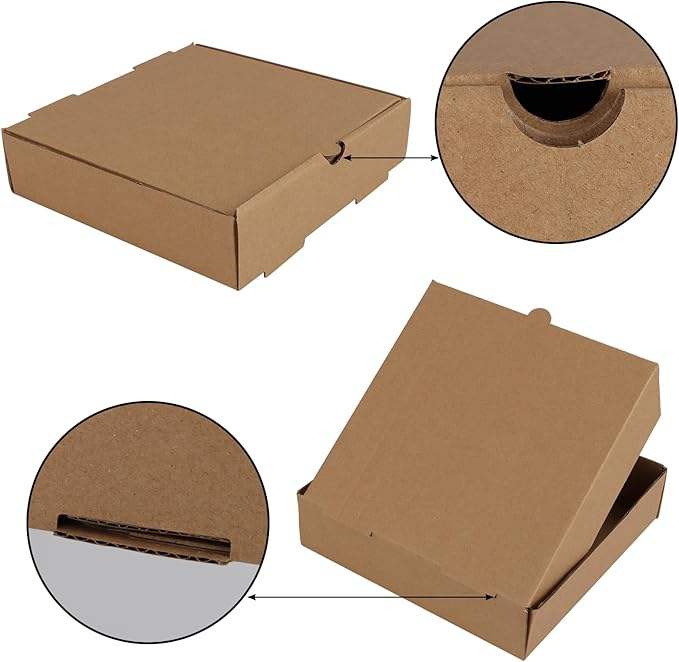 Disposable Brown Pizza Box Cookies Mini Pies Party Gifts and Crafts for Cakes Pizza Custom Pizza Boxs