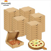 Mini Pizza Box Lock Corner Clay Coating Thin Reusable for Cookies Cake Parties Weddings Custom Pizza Box