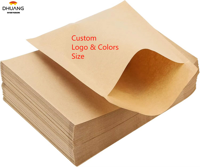Disposable Snack Food Oil-proof Bag for Cookies Donut Custom Bread Bags