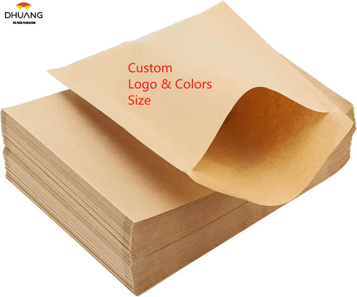 Disposable Snack Food Oil-proof Bag for Cookies Donut Custom Bread Bags