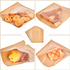 Hot sealed Bread Bag with Window Suitable for Egg Sandwiches Donuts Biscuits Packaging Custom Bread Bags