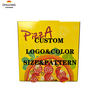 Wholesale Design logo Eco-friendly Clamshell Baking Restaurant Safe Cardboard Corrugated Kraft Custom Pizza Box