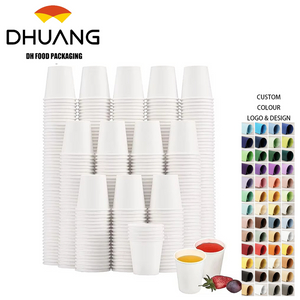 Small Disposable Mini White Paper Cups 3 Ounce Espresso Cups for Parties Travel Events Mouthwash Cups for Convenient Use