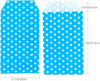Blue Polka Dot Oil-Proof Baking Paper Bag Small Waxy Goodie Pack for Chocolate Pastries Packaging Oil-proof Paper Bag