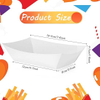 Food Trays Bulk Disposable Paper White Snacks Fast Food Carnival Holiday Party Gift Supplies Decoration (2LB)