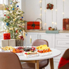 Food Trays Plaid Lights Nutcracker Disposable Christmas Paper Boat Nachos Hot Dog Party Supplies (Bright, Holiday Lights)