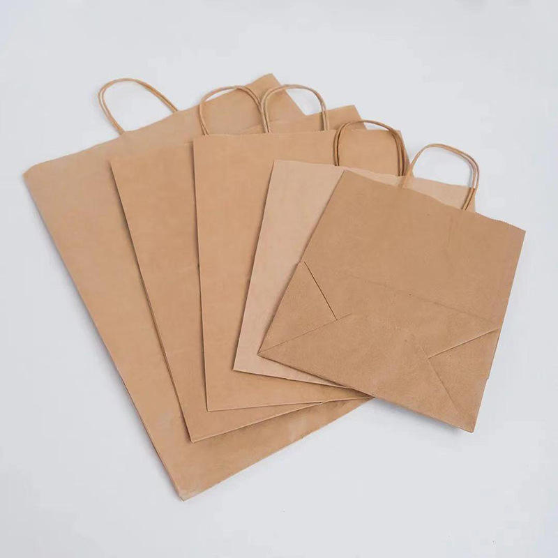 Custom Kraft Paper Bag for Baking Tea Coffee Gifts Advanced Sense Handbag With Flexo Printing for Food Take-Away Small Batches