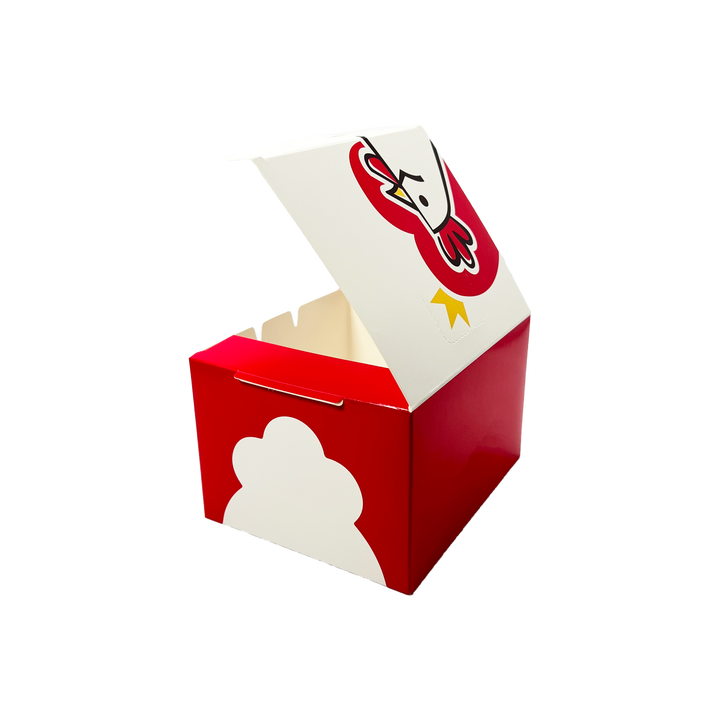 Customized Printed Flip-top Folding Packaging Box for Fried Chicken with Oil-proof Function Wholesale Food-grade Food Box