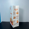 Custom Flat square Bottom Brown Kraft Paper Bag for Takeaway Food Packaging Grease and logo Printing Oil-proof Paper Bag