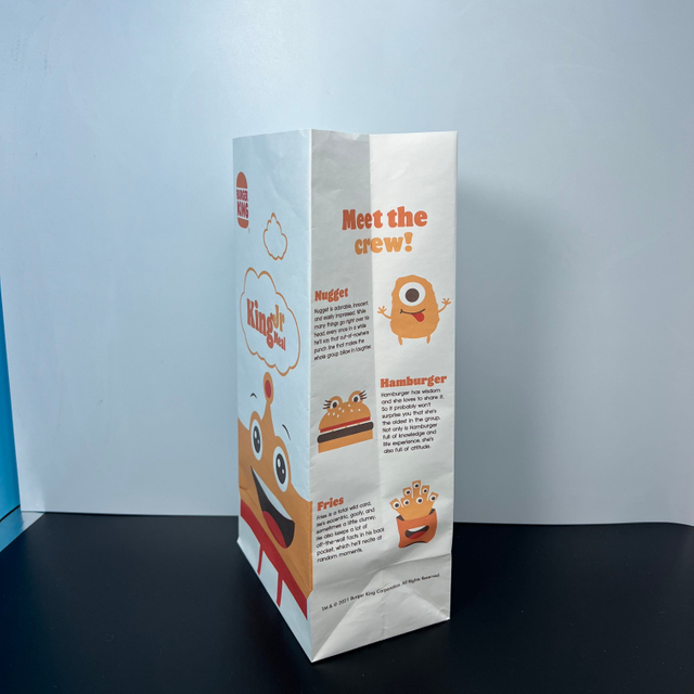Custom Flat square Bottom Brown Kraft Paper Bag for Takeaway Food Packaging Grease and logo Printing Oil-proof Paper Bag