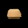 Cellophane Baking Packaging Box for Takeout Hamburgers Laminated Anti-oil and Non-foldable Burger Box